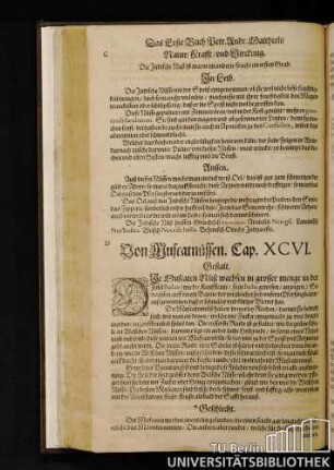 Cap. XCVI. Von Muscatnuessen.
