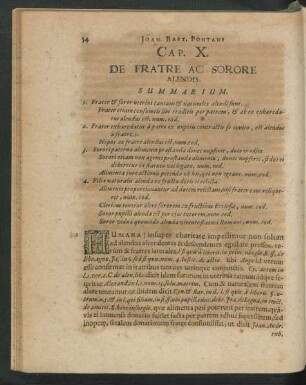 Cap. X. De Fratre Ac Sorore Alendis.