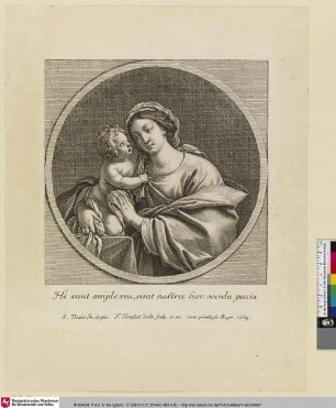 [Die Hl. Jungfrau mit dem Christuskind; La S. Vierge avec l'Enfant Jésus]