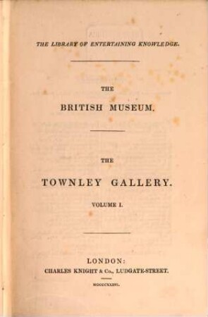 The British Museum: The Townley Gallery, 1