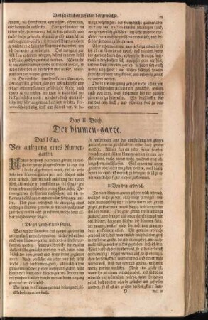 Das II. Buch. Der blumen-garte