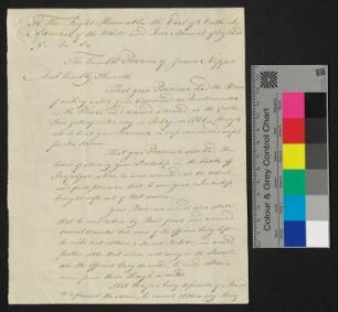 "The humble Petition of James Nipper"