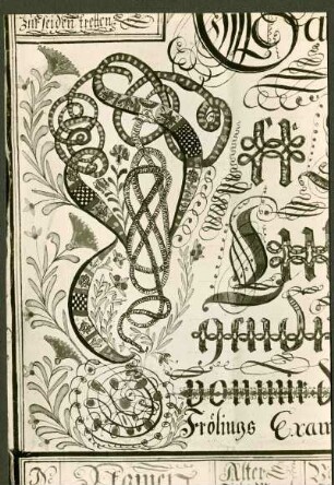 Schulzeugnis von 1785. Detail von BIa 023