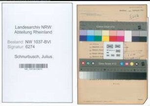 Entnazifizierung Julius Schnurbusch , geb. 20.04.1896 (Kaufmann)
