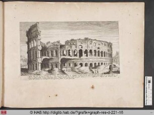 Vestigij della parte di fuora dell'Anfiteatro di Tito.