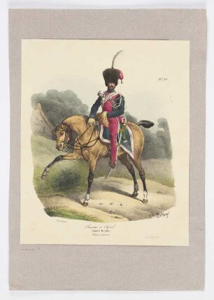 Chasseur à Cheval, Blatt 40 der Folge "Troupes françaises"