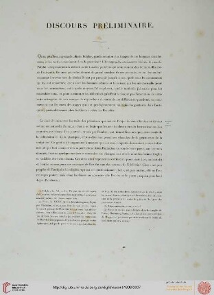 Discours préliminaire