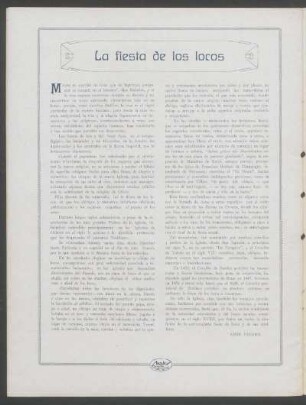 La fiesta de los locos