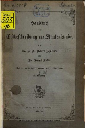 Handbuch der Erdbeschreibung und Staatenkunde. 2