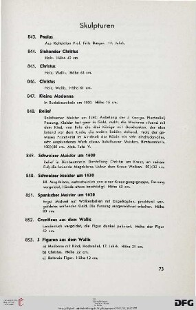 Skulpturen (Nr. 843-868)