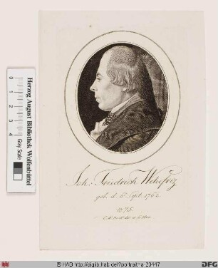 Bildnis Johann Friedrich Wehefriz