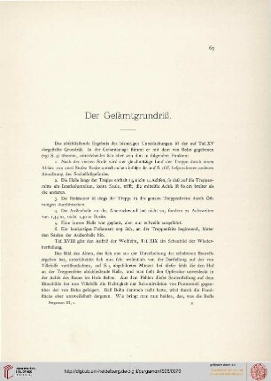 Der Gesamtgrundriß