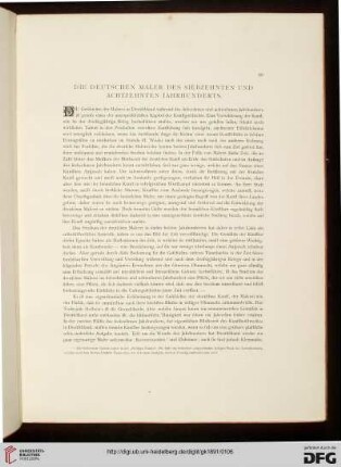 Die deutschen Maler des siebzehnten und achtzehnten Jahrhunderts