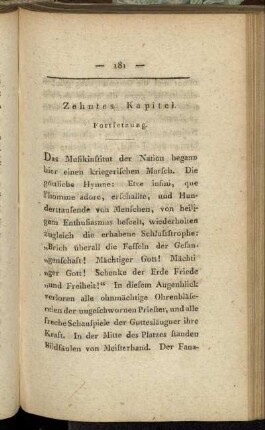 Zehntes Kapitel. Fortsetzung.