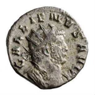 Münze, Antoninian, 258 n. Chr.