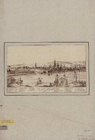 Ansicht der Stadt Mainz, Kupferst., um 1793 : So war Maintz vor der Belagerung 1793. - [S.l.] , [ca. 1793]. - 1 Kunstbl. : Kupferst. ; 22 x 17 cm