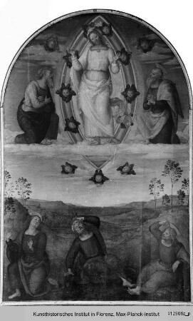 Polyptychon mit Szenen aus dem Leben Christi : Verklärung Christi
