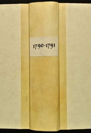 Ratsprotokolle, 1790 Juli 27. - 1791 Juli 21.