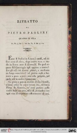 Ritratto Di Pietro Paolini