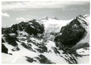 Alpen, Trentino, Adamello-Presanella-Alpen, Presanella von der Cima Presena aus