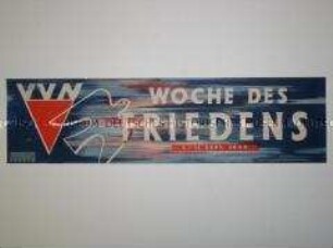 Maueranschlag der VVN zur Ankündigung der "Woche des Friedens"