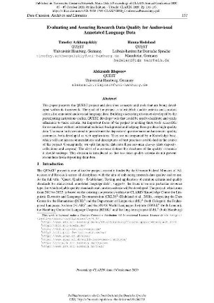 Evaluating and Assuring Research Data Quality for Audiovisual Annotated Language Data