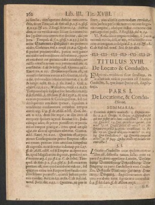 Titulus XVIII. De Locato & Conducto