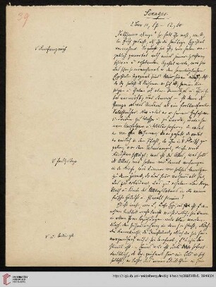 Heid. Hs. 3895 II B - 5,39: Nachlass Heinrich Bassermann, Sonn- und Feiertagspredigten: Predigt zu 2 Kor 11, 17-12,20 (Pauli Lebens- und Charakterbild)