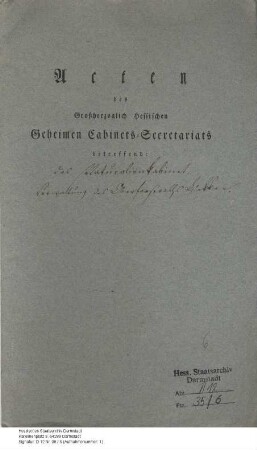 Museum Darmstadt, Naturalienkabinett