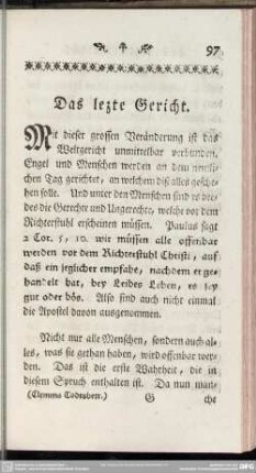 Das lezte Gericht