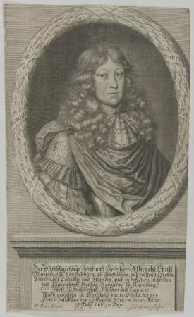 Bildnis des Albrecht Ernst zu Brandenburg