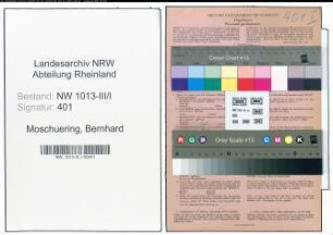 Entnazifizierung Bernhard Moschuering , geb. 01.11.1892 (Schmied)
