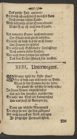 XVIII. Unterwegens