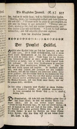 337-350, Der Prophet Hesekiel.