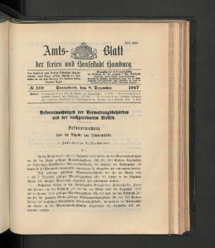 No. 310, 8. Dezember 1917