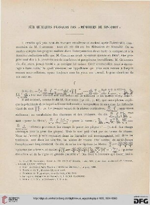 N.S. 2.1920/1924: Sur quelques passages des "Mémoire de Sinouhit"