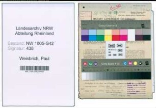 Entnazifizierung Paul Weisbrich , geb. 10.11.1913 (Kuerschner)
