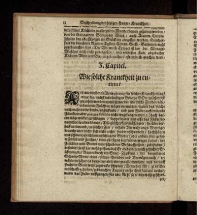 3. Capitel. Wie solche Kranckheit zu curiren?