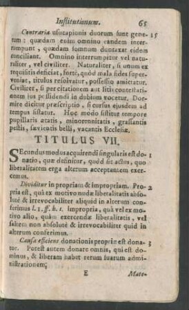 Titulus VII.