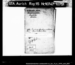 Die epidemischen Erkrankungen in der Auricher Armen- und Arbeitsanstalt