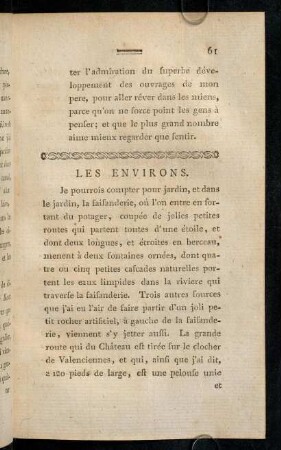 61-91, Les Environs.