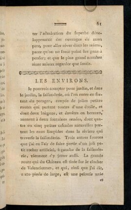 61-91, Les Environs.