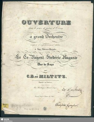 Ouverture dans le genre de poésie d'Ossian : à grand orchestre