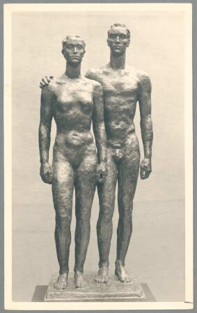 Entwurf Menschenpaar, 1936, Bronze