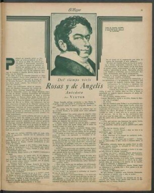 Rosas y de Angelis : Del tiempo viejo (Anécdota)