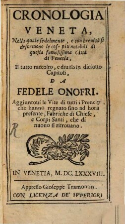 Cronologia veneta