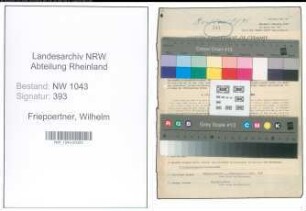 Entnazifizierung Wilhelm Friepoertner , geb. 11.01.1901 (Angestellter)