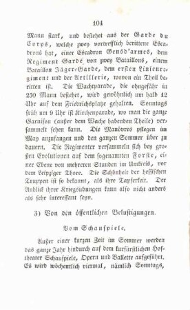 3) Von den öffentlichen Belustigungen
