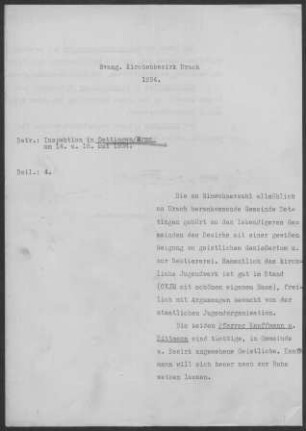 Dettingen/Erms mit Kappishäusern: Inspektionsbericht 1934