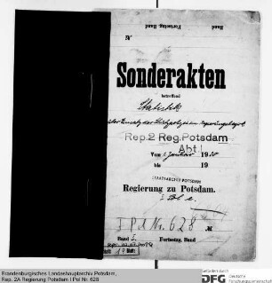 Statistik über den Einsatz der Schutzpolizei im Regierungsbezirk Potsdam